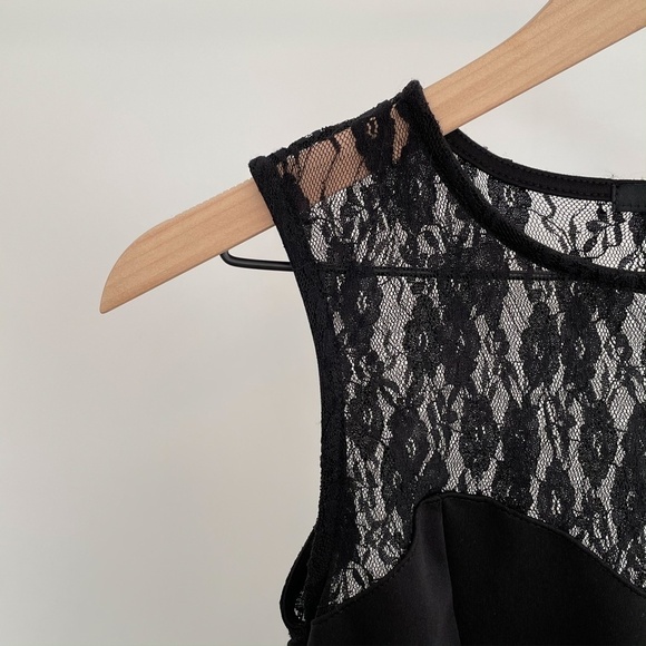 Forever 21 Lace Black Sweetheart Formal Mini Bodycon Dress - Picture 6 of 8